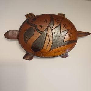Hand Carved Turtle Dish